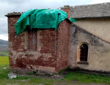 Bournac sacristie bâche