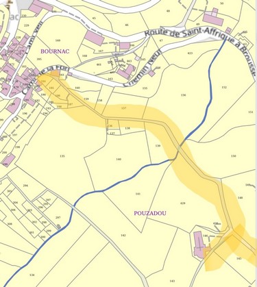 AVSA Bournac chemin du cimetière plan