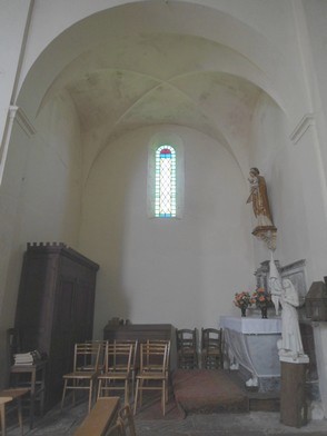 Le Cambon 12400 chapelle latérale gauche église