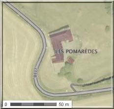 Les Pomarèdes plan