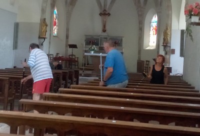 AVSA nettoyage église Bournac